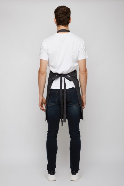 Henry Grey / Black Bib Apron