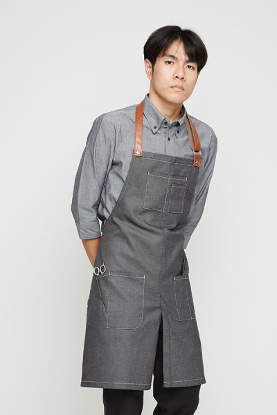 Crane Grey Denim Hairdresser Apron