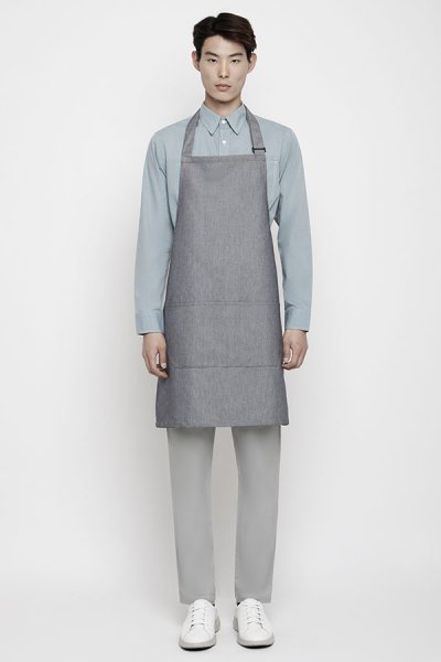 Greg Denim Adjustable Neck Strap Bib Apron