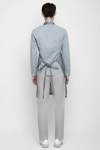 Greg Denim Adjustable Neck Strap Bib Apron