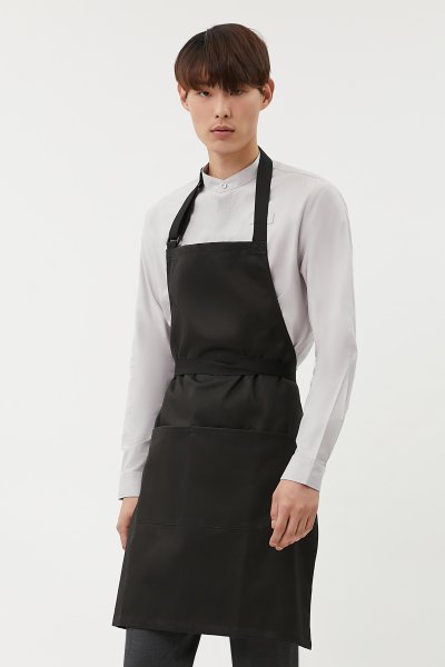 Greg Stripe Adjustable Neck Strap Bib Apron