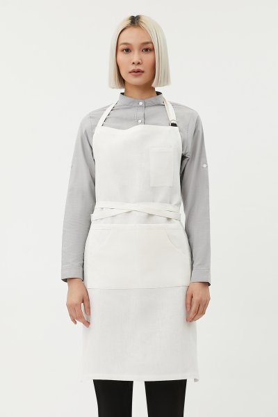 Vitto Beige Bib Apron