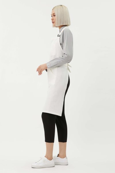 Vitto Beige Bib Apron