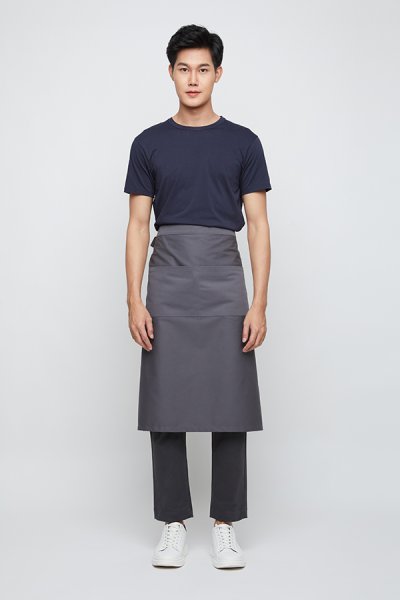 Boston Long Grey Chef Apron