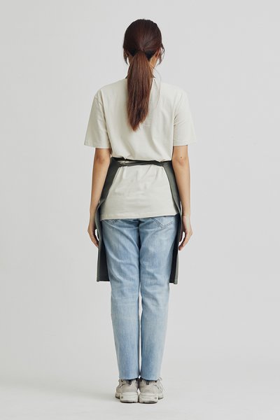 Matt Pewter Grey Barista Bib Apron