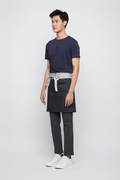 Henry Grey / Black Waist Apron