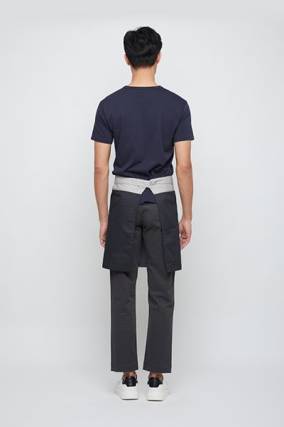 Henry Grey / Black Waist Apron