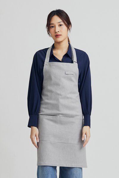 Combini Bib Apron - Smoke