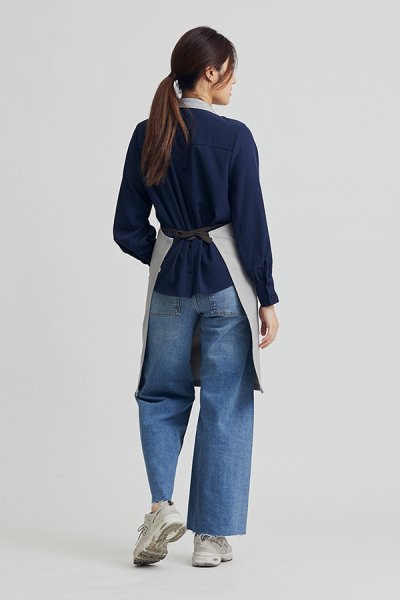 Combini Bib Apron - Smoke