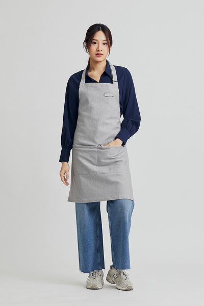 Combini Bib Apron - Smoke