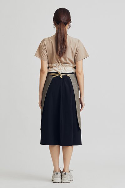 Combini Bib Apron - Green Olive