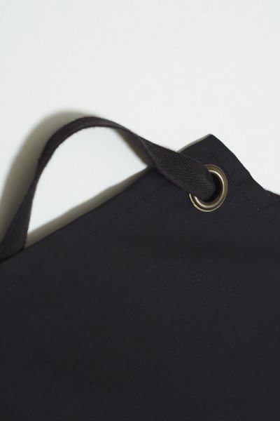 Sydney Black Cross-Tie Strap Bib Apron