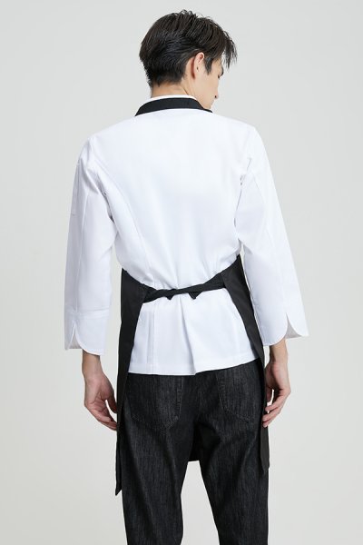 Greg Black Adjustable Neck Strap Bib Apron