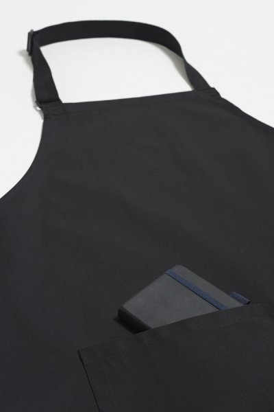 Greg Black Adjustable Neck Strap Bib Apron