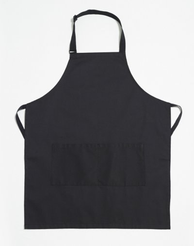 Greg Black Adjustable Neck Strap Bib Apron