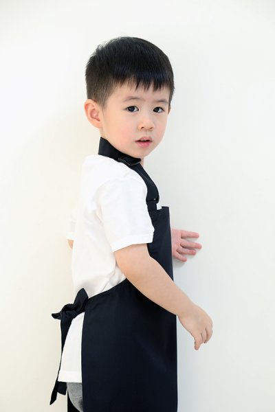 Pop Kids Black Aprons