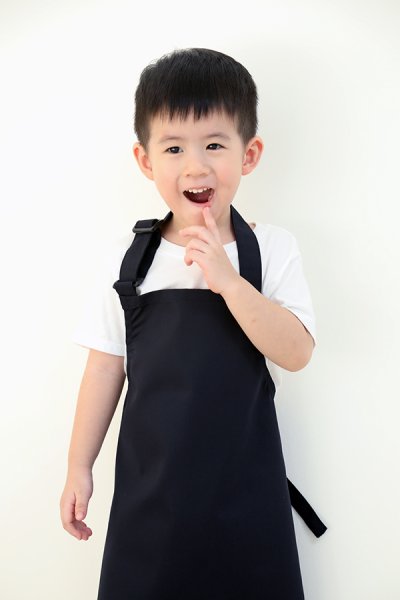 Pop Kids Black Aprons