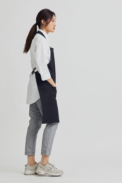 Combini Bib Apron - Black Olive