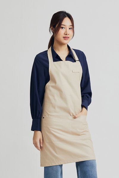 Combini Bib Apron - Oatmeal