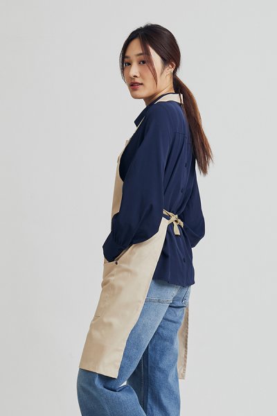 Combini Bib Apron - Oatmeal