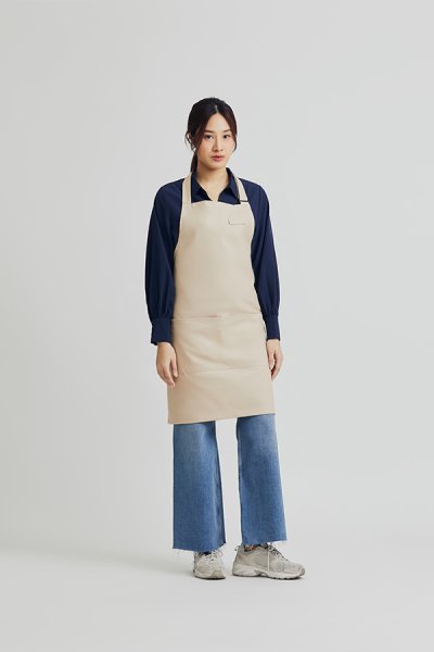 Combini Bib Apron - Oatmeal