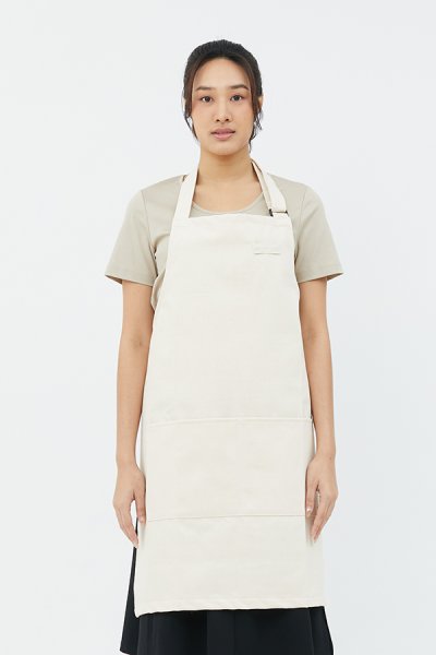 Combini Bib Apron - Meringue