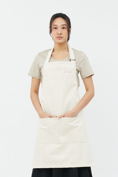 Combini Bib Apron - Meringue