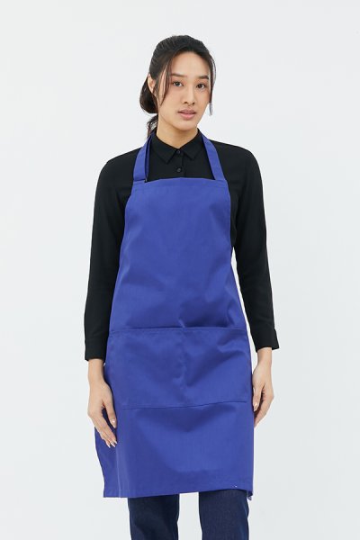 Greg Royal blue Adjustable Neck Strap Bib Apron