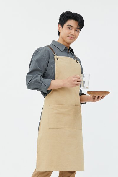 Bay sand Cross-Tie Strap Bib Apron