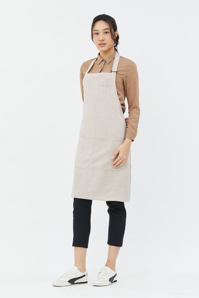 Combini Bib Apron - Wholewheat