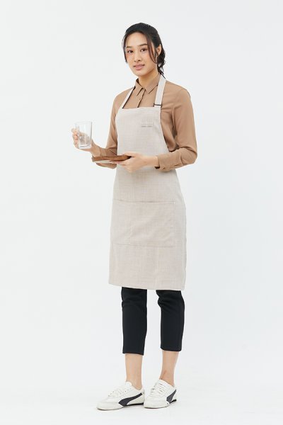 Combini Bib Apron - Wholewheat