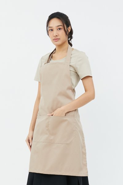 Greg beige Adjustable Neck Strap Bib Apron