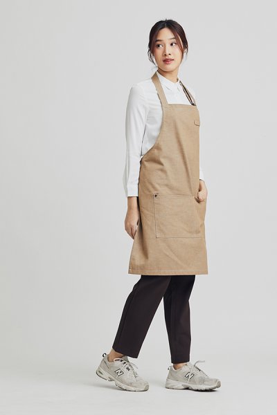 Combini Bib Apron - Peanut