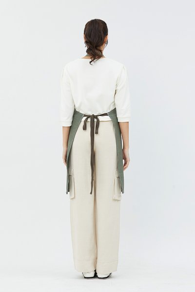 Combini Bib Apron - Pesto