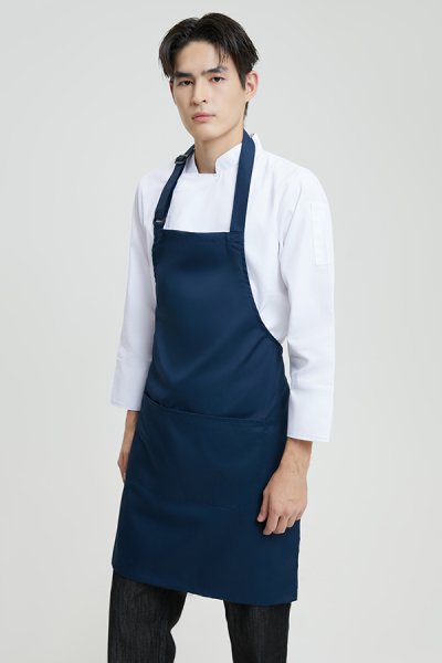 Greg Navy Adjustable Neck Strap Bib Apron