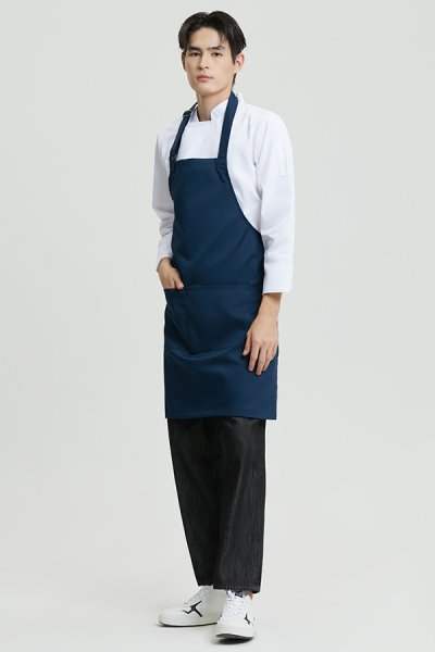 Greg Navy Adjustable Neck Strap Bib Apron