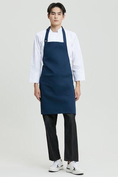 Greg Navy Adjustable Neck Strap Bib Apron