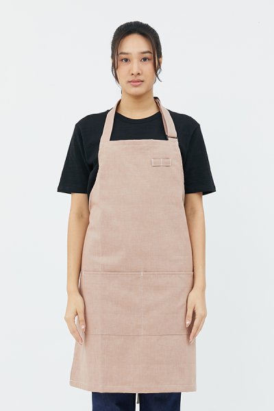 Combini Bib Apron - rose