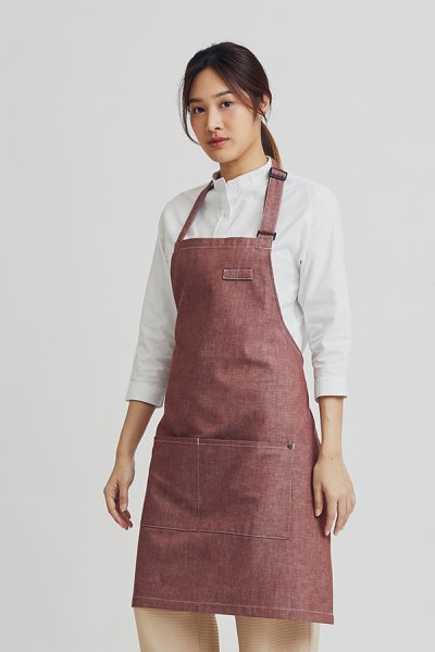 Combini Bib Apron - Cinnamon