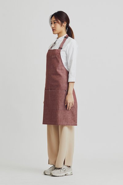 Combini Bib Apron - Cinnamon