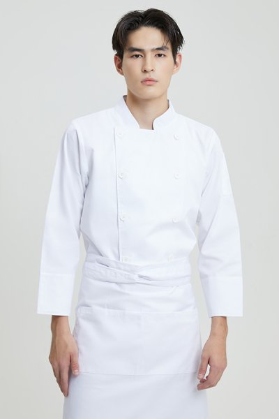 Boston Short White Chef Apron