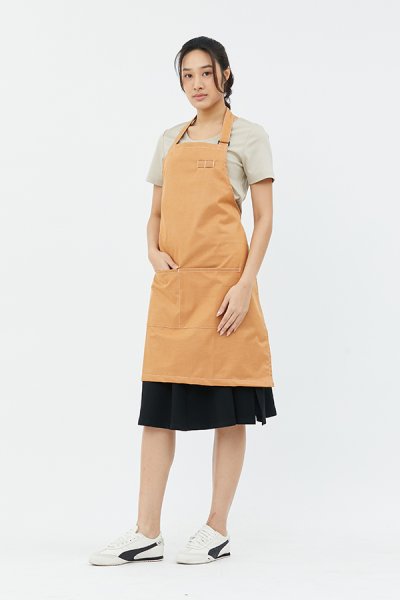 Combini Bib Apron - Mustard