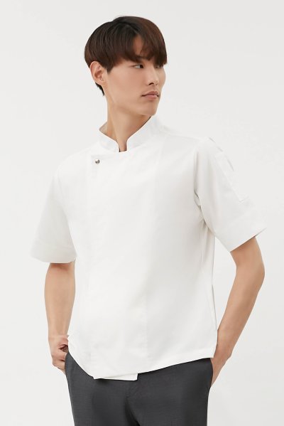 Tammy White Shortsleeves Chef Jacket