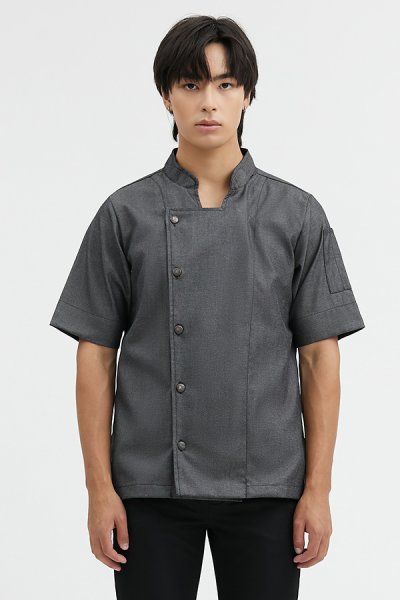 Nomad Grey Denim Chef Jacket