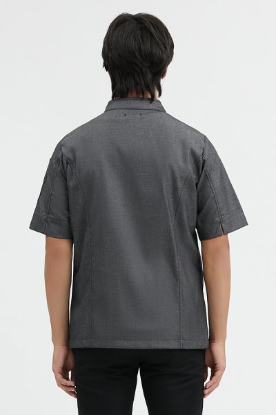 Nomad Grey Denim Chef Jacket