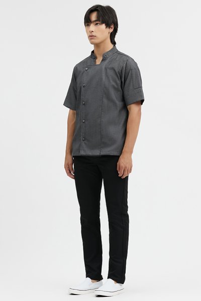 Nomad Grey Denim Chef Jacket