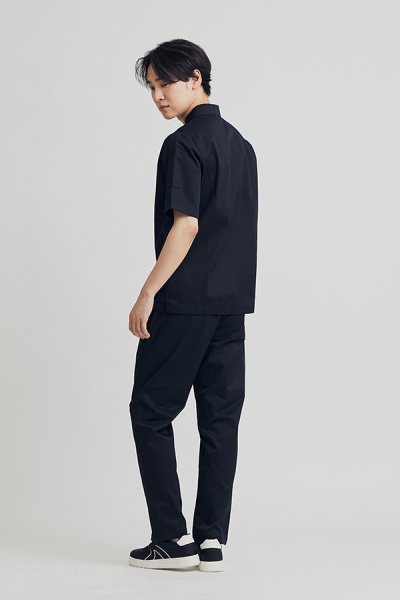 Jeff White Zipper Shortsleeves Chef Jacket