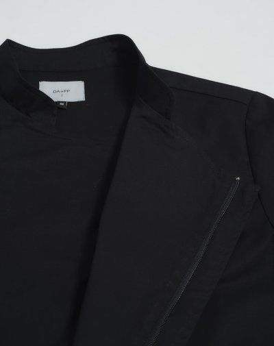 Jeff White Zipper Shortsleeves Chef Jacket