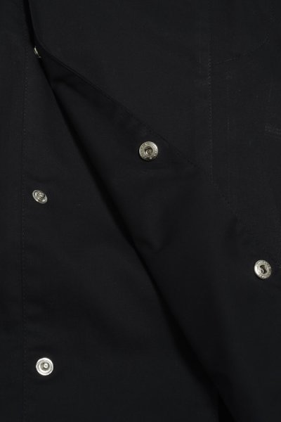 Tommy Black Longsleeves Chef Jacket with Press Buttons / 100% cotton