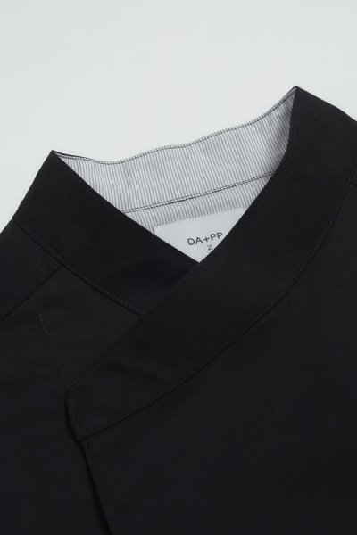 Tommy Black Longsleeves Chef Jacket with Press Buttons / 100% cotton